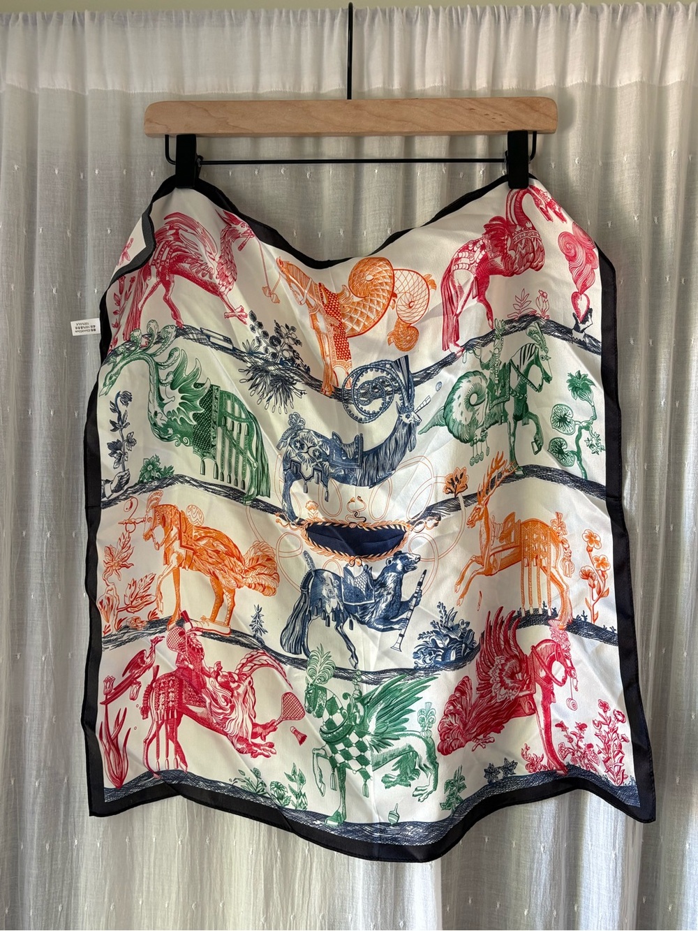 Silk Multicolor Printed Women's Scarf